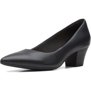 Clarks Womens Teresa Step(Black Leat)