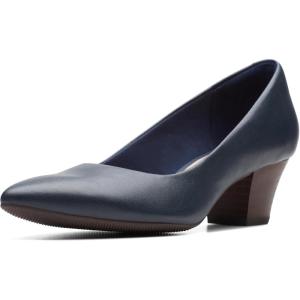 Clarks Womens Teresa Step(Navy Leather)