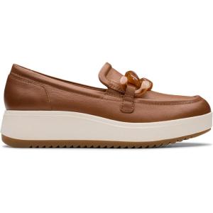 Clarks Women’s Zylah May Loafer(Tan Leather)