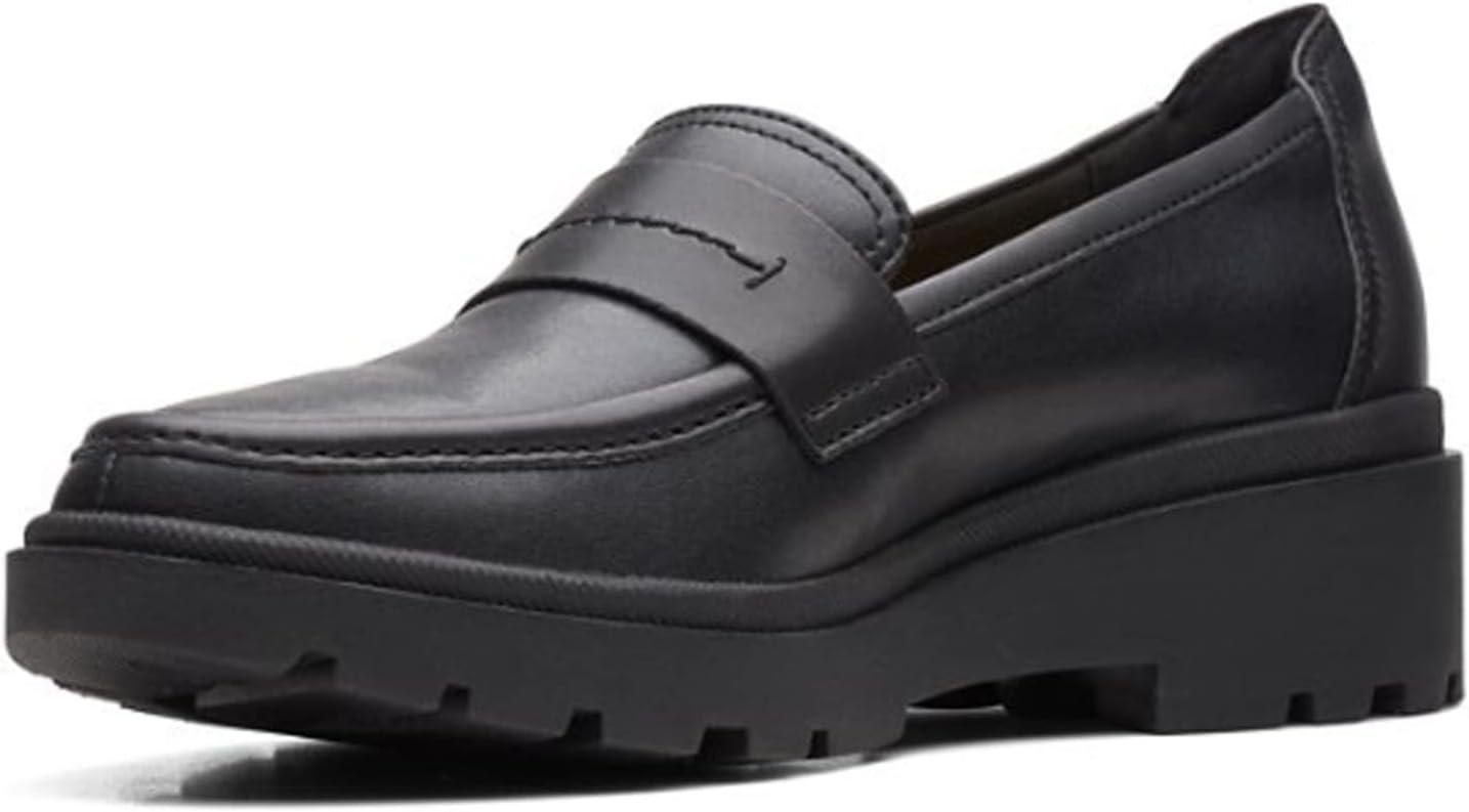 imageClarks Womens Calla Ease LoafersBlack Leather