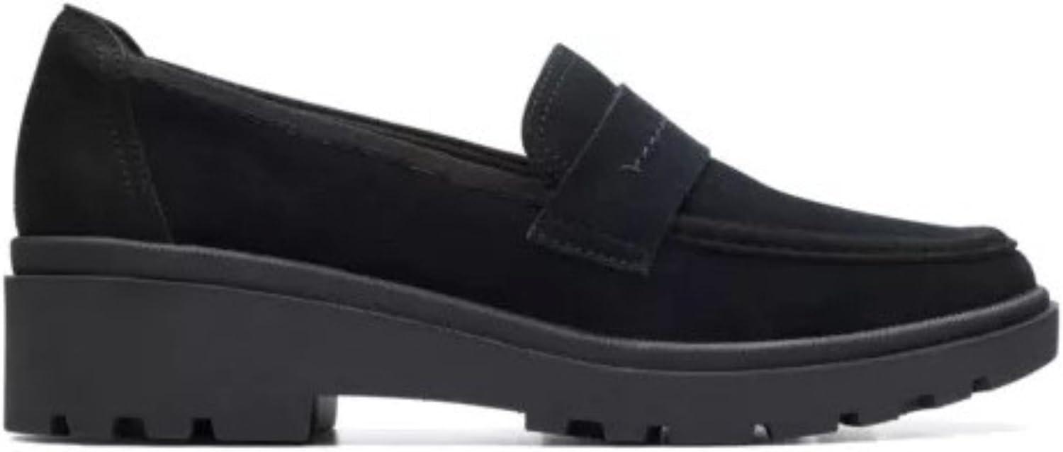 imageClarks Womens Calla Ease LoafersBlack Suede