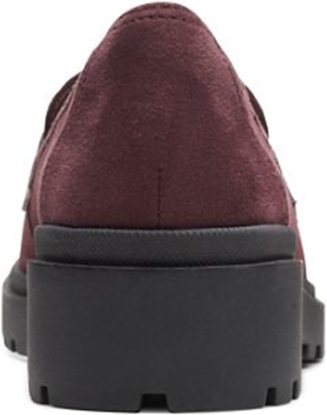 imageClarks Womens Calla Ease LoafersBurgundy Suede