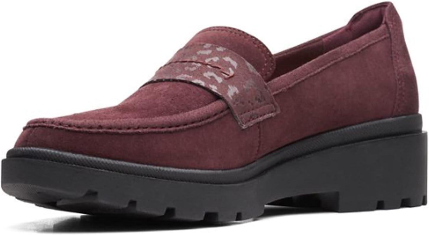 imageClarks Womens Calla Ease LoafersBurgundy Suede