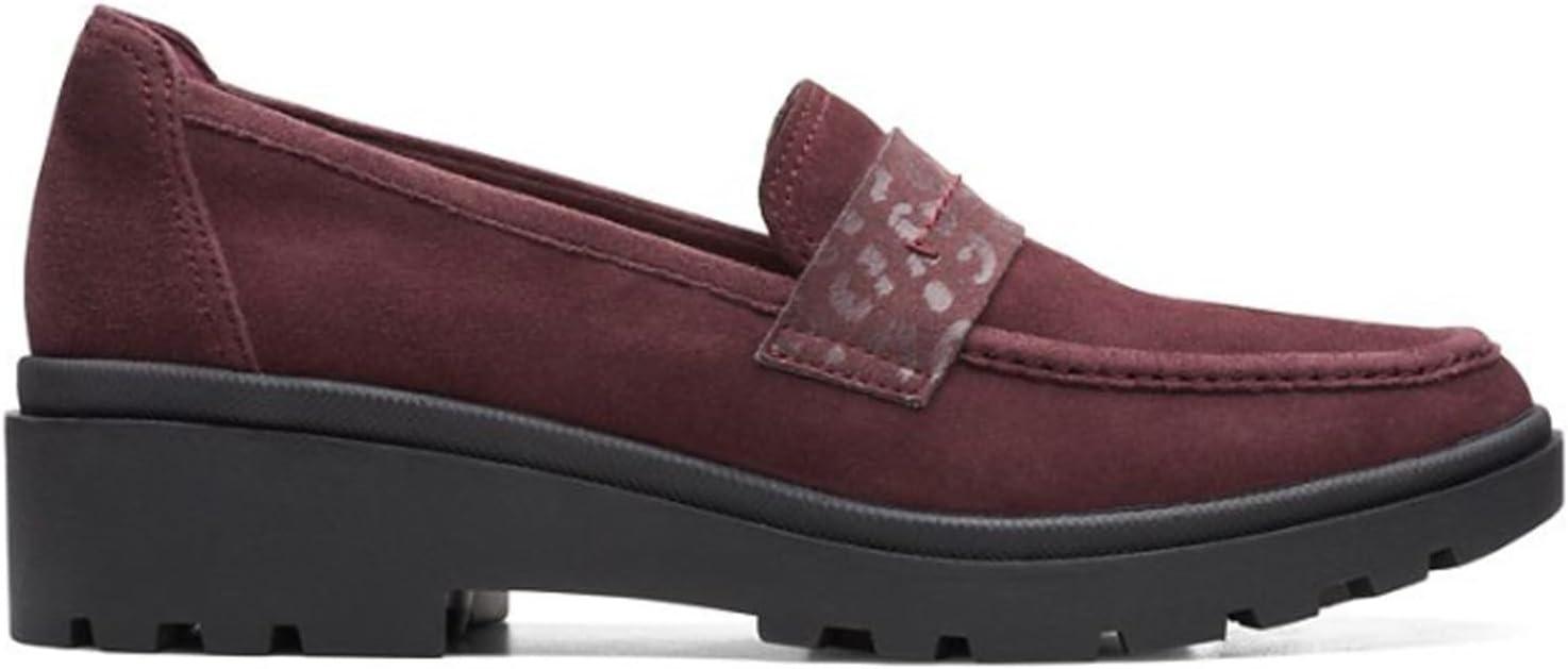 imageClarks Womens Calla Ease LoafersBurgundy Suede