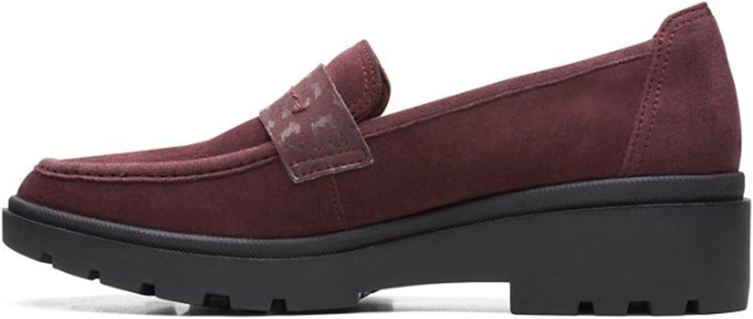 imageClarks Womens Calla Ease LoafersBurgundy Suede