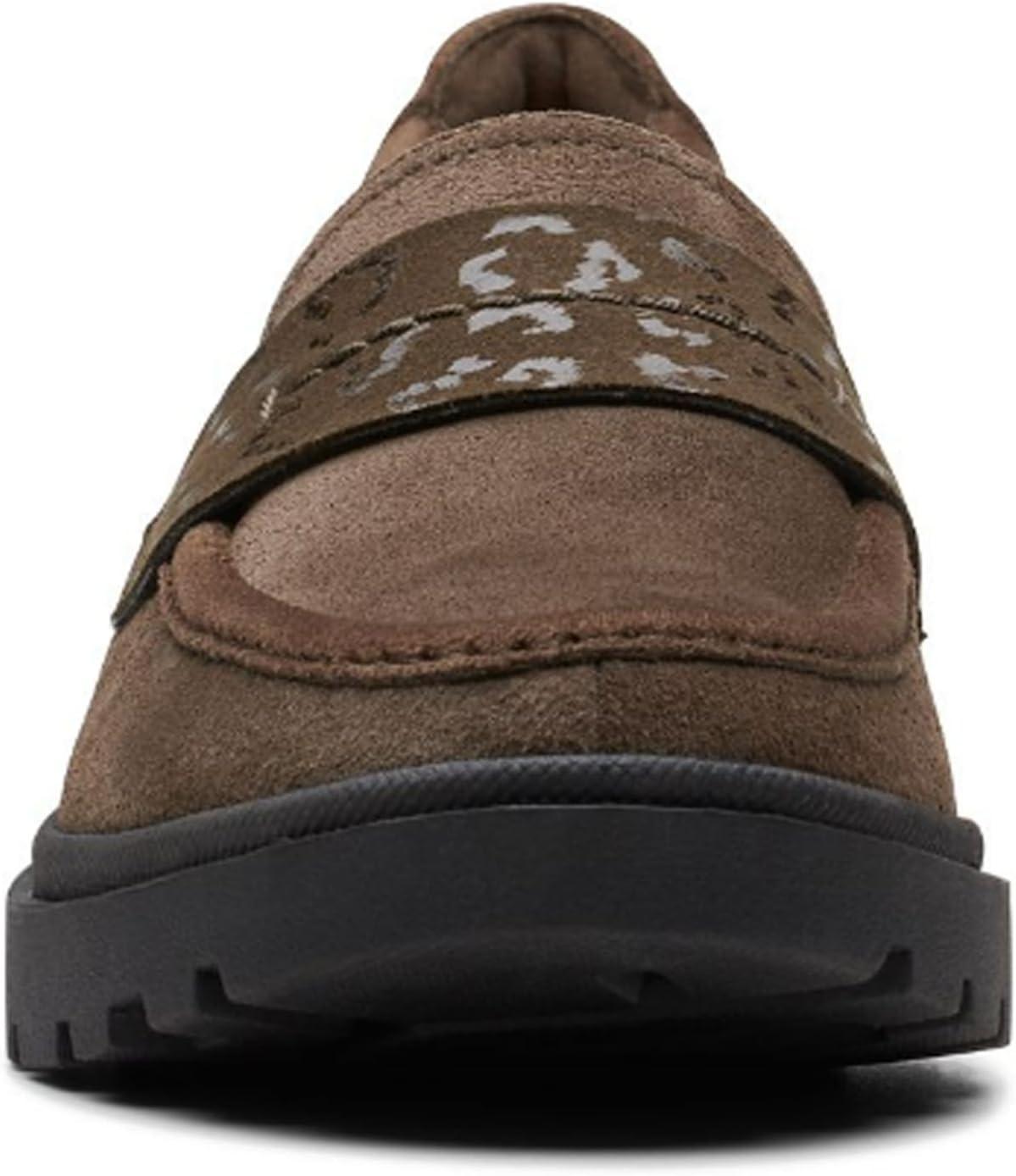 imageClarks Womens Calla Ease LoafersDark Olive Suede