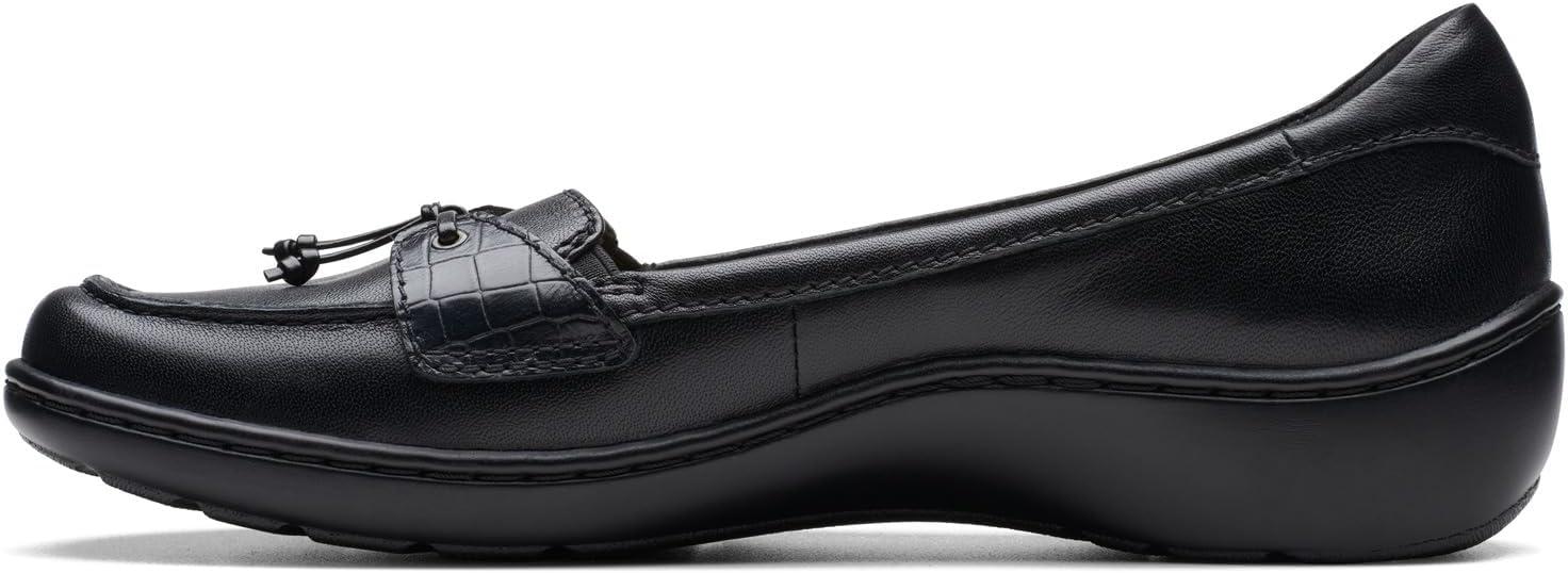 imageClarks Womens Cora Haley LoafersBlack Leather