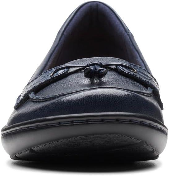 imageClarks Womens Cora Haley LoafersNavy Leather