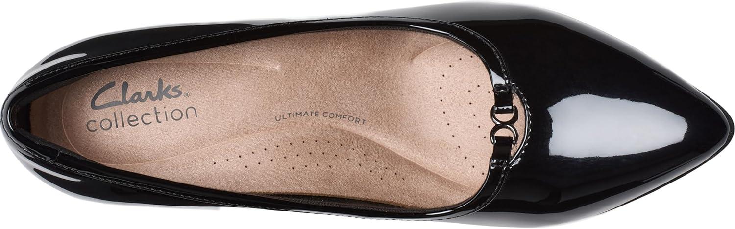 imageClarks Womens Kataleyna WestBlack Patent Synthetic