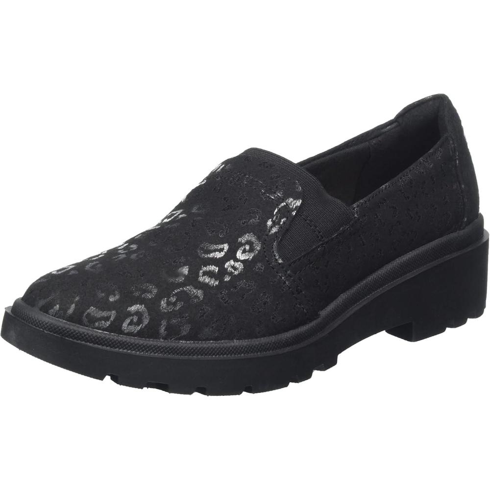 imageClarks Womens Calla Ease LoafersBlack Textile