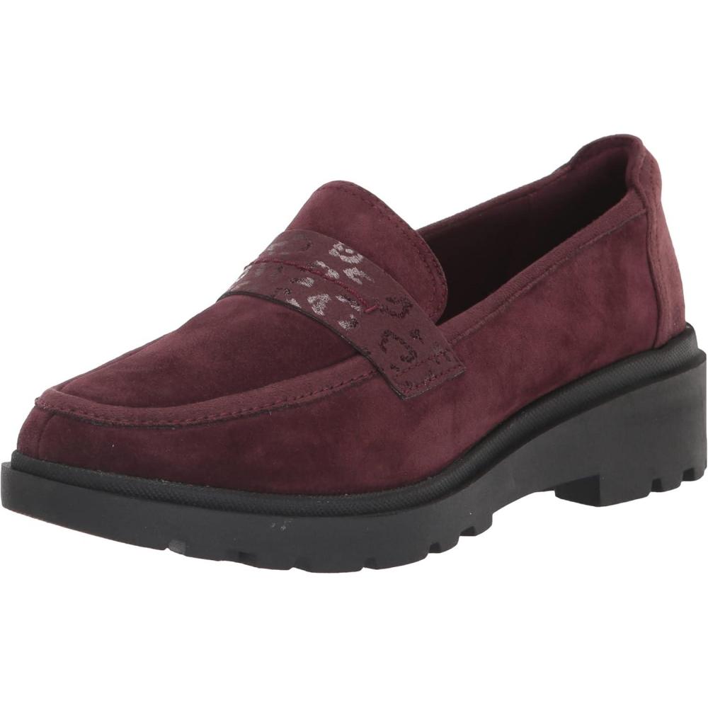 imageClarks Womens Calla Ease LoafersBurgundy Suede