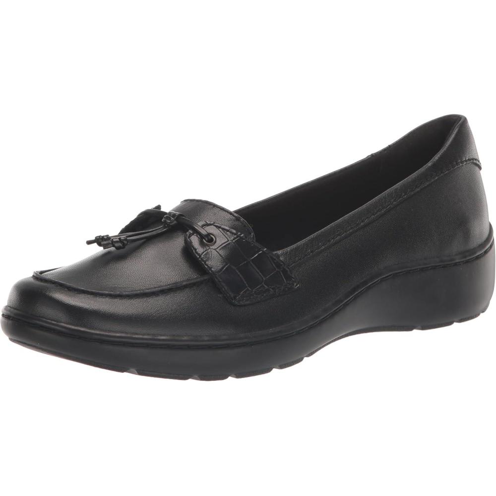 imageClarks Womens Cora Haley LoafersBlack Leather