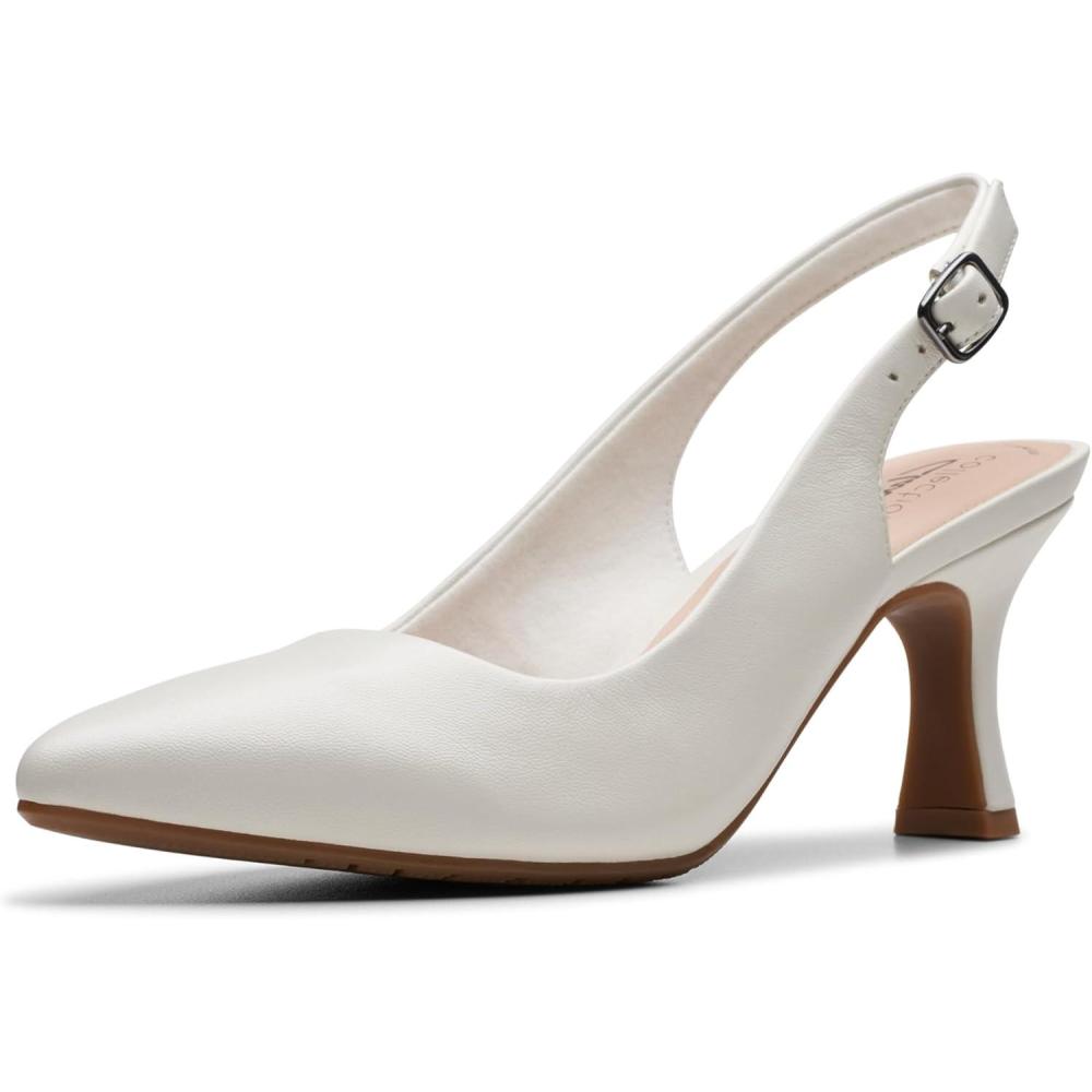 imageClarks Womens Kataleyna StepOff White Leather