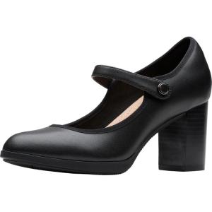 Clarks Womens Bayla Lily(Black Leather)