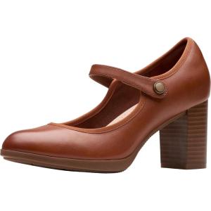 Clarks Womens Bayla Lily(Tan Leather)