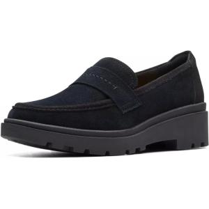 Clarks Women’s Calla Ease Loafers(Black Suede)
