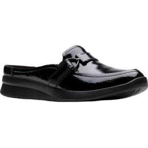 Clarks Womens Ellowyn Amelia(Black Crinkle Patent Synthetic)