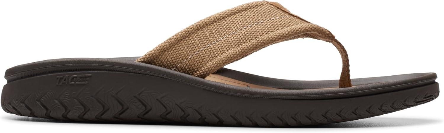 imageClarks Mens Wesley Post FlipFlopDesert Textile