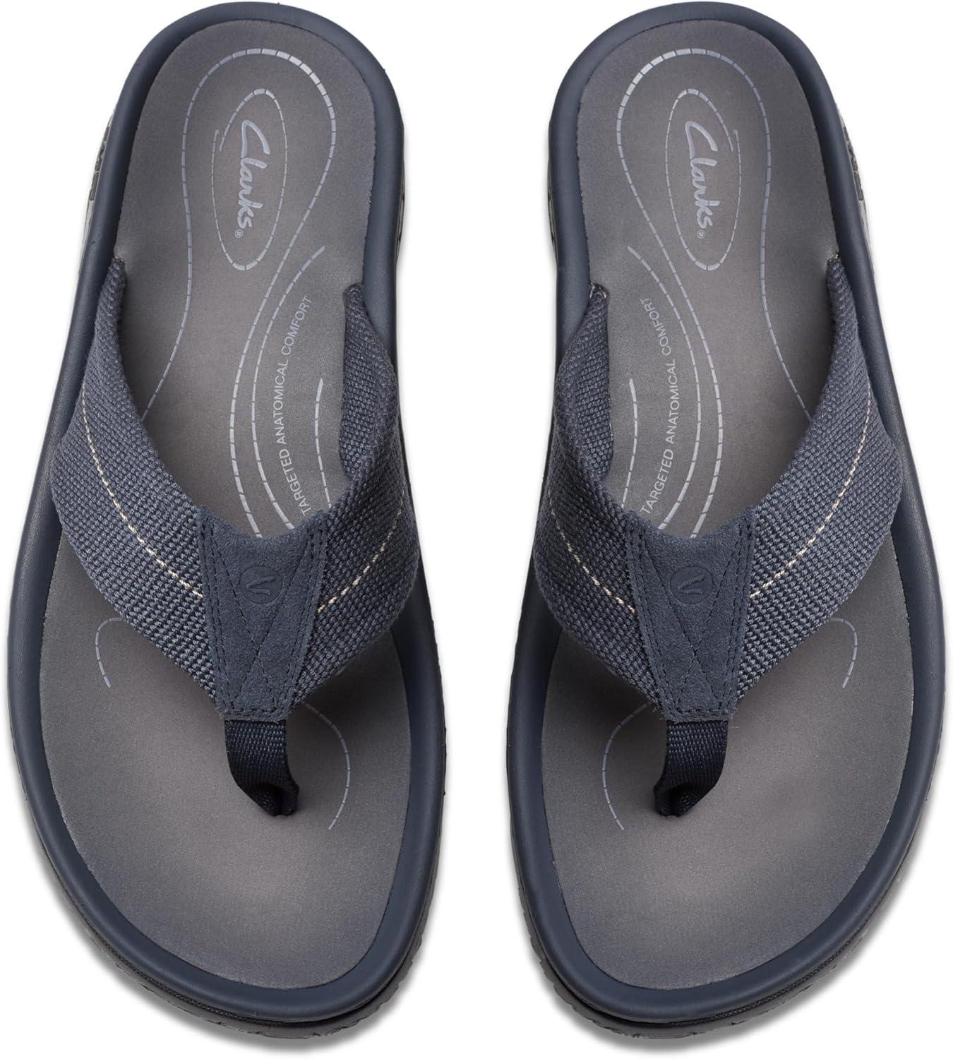 imageClarks Mens Wesley Post FlipFlopNavy Textile