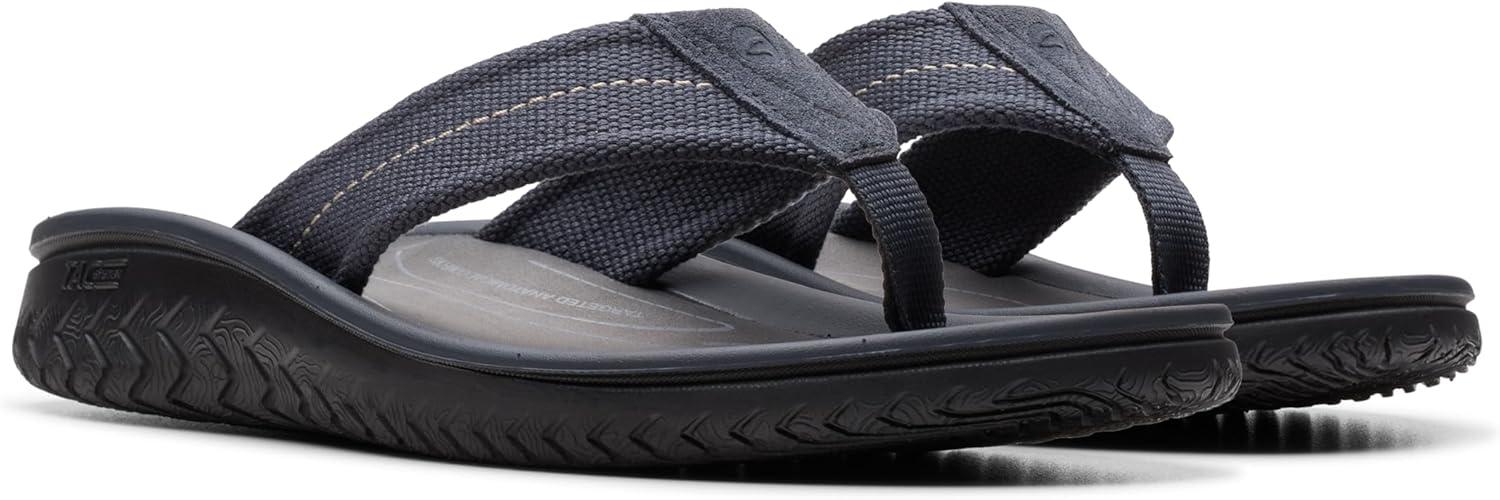 imageClarks Mens Wesley Post FlipFlopNavy Textile