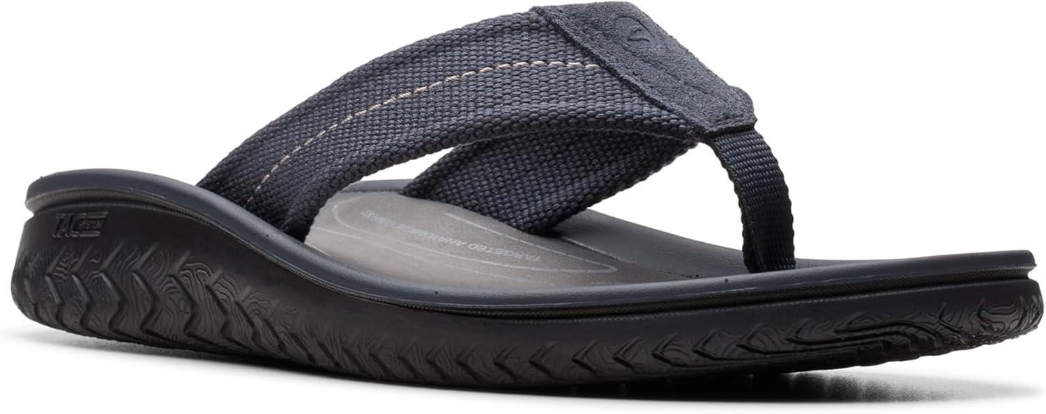 imageClarks Mens Wesley Post FlipFlopNavy Textile