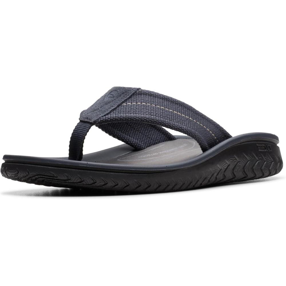 imageClarks Mens Wesley Post FlipFlopNavy Textile