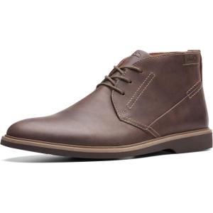 Clarks mens Malwood Top(Dark Brown Leather)