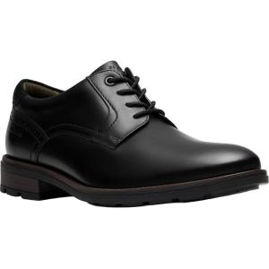 Clarks Men’s Emmet Plain Oxford Dress Shoe(Black Smooth)