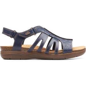 Clarks womens April Belle(Navy Leather)