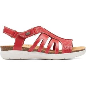 Clarks womens April Belle(Red Leather)
