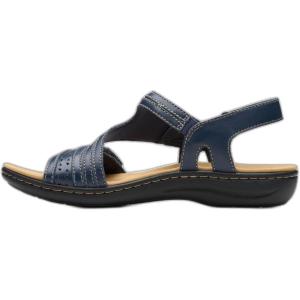 Clarks womens Laurieann Faye(Navy Leather)
