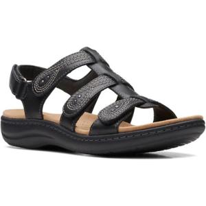 Clarks womens Laurieann Vine(Black Leather)