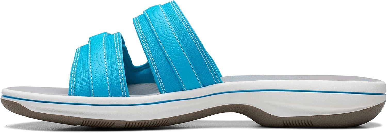 imageClarks womens Breeze PiperSlide SandalAqua