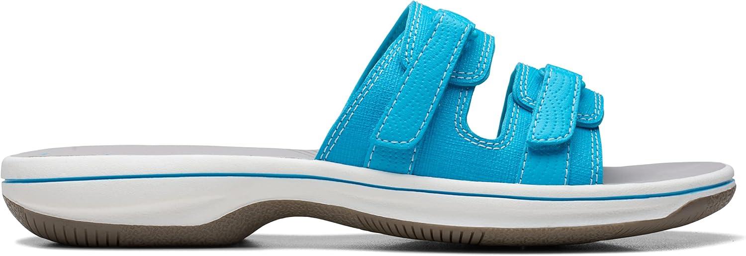 imageClarks womens Breeze PiperSlide SandalAqua