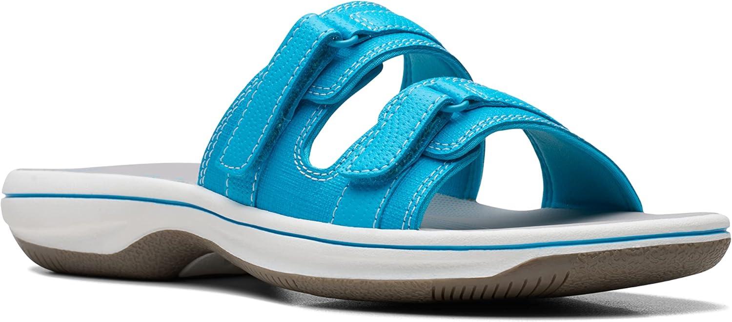 imageClarks womens Breeze PiperSlide SandalAqua