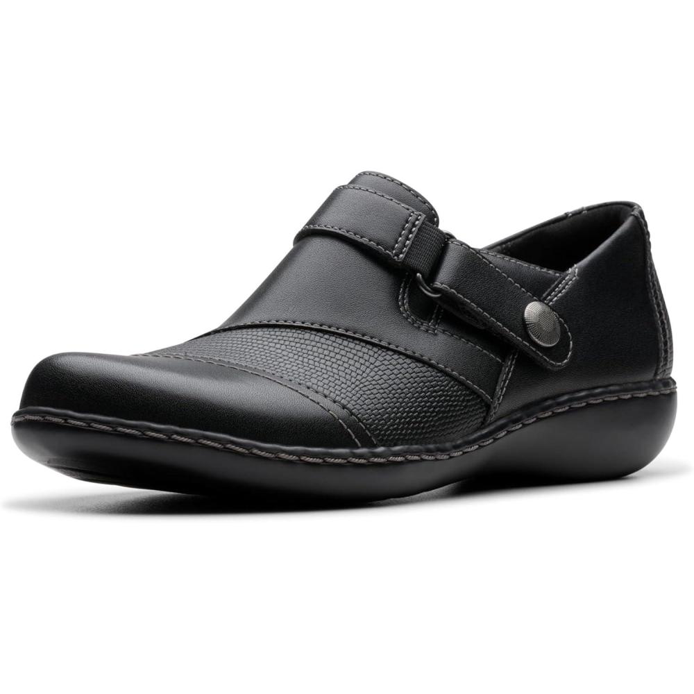 imageClarks Womens Ashland Gem LoafersBlack Leather