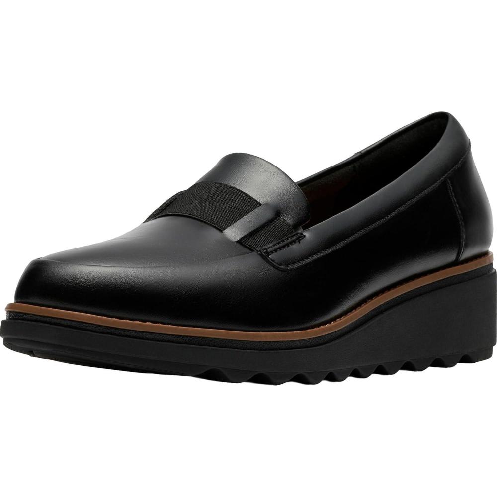 imageClarks Womens Sharon PaceBlack Leather 1