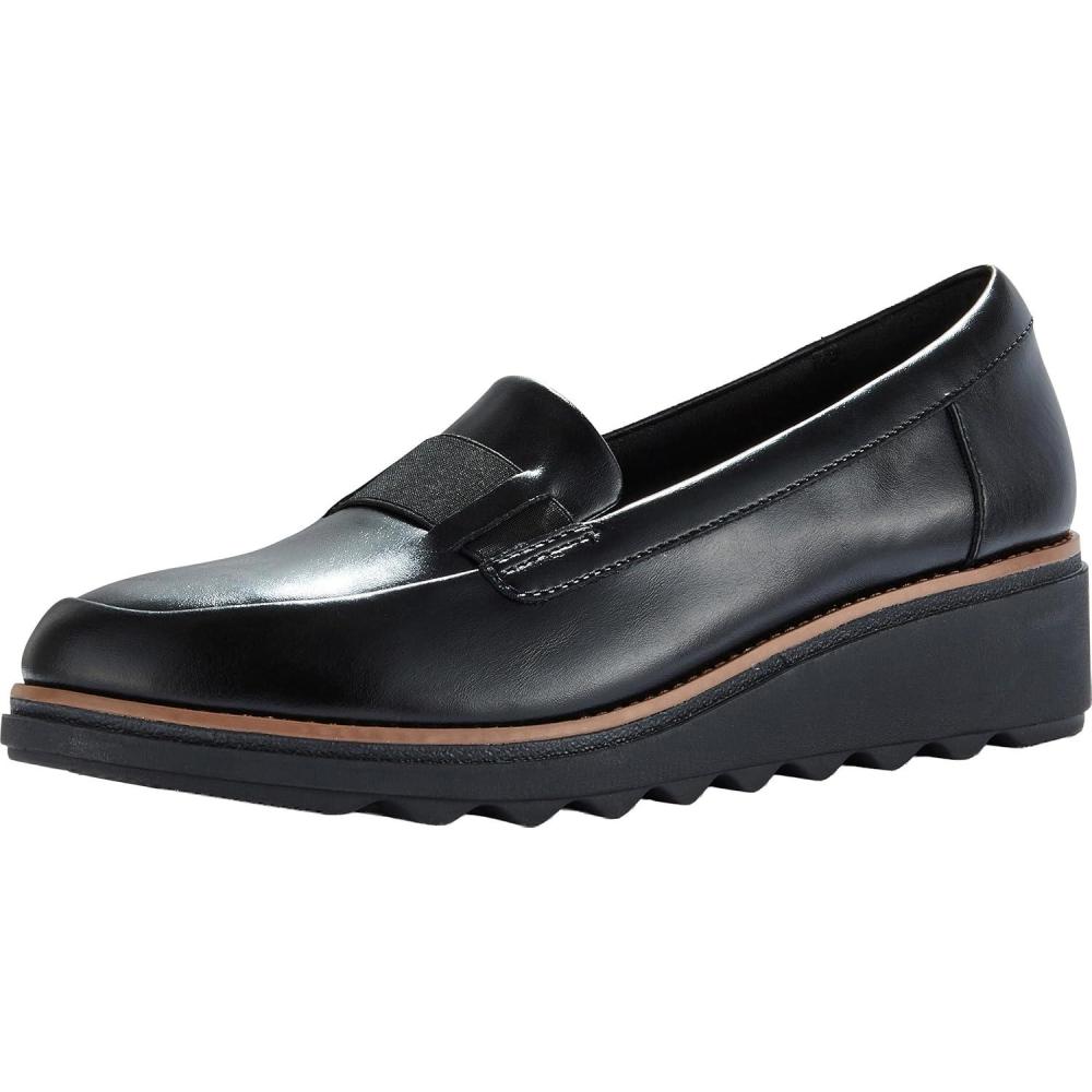 imageClarks Womens Sharon PaceBlack Leather
