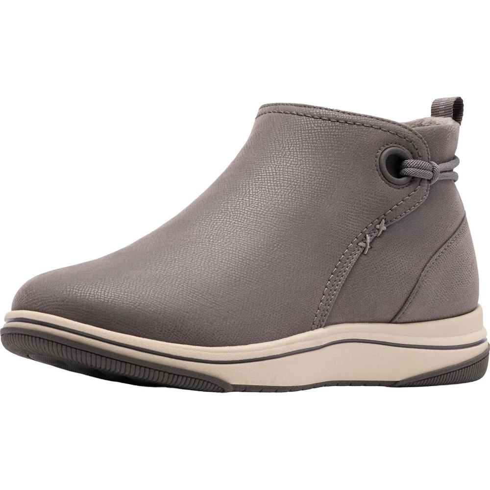 imageClarks womens Breeze DerbyDark Grey Textile