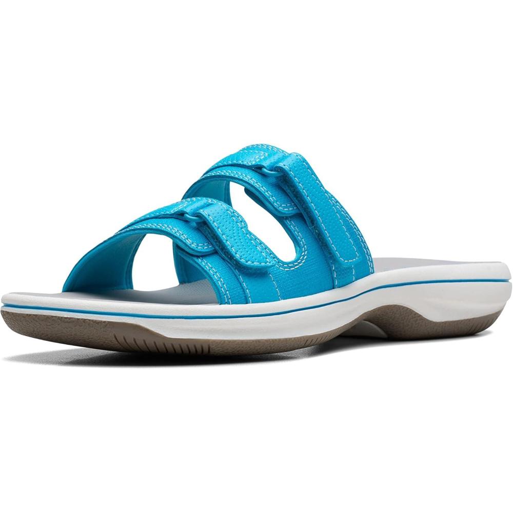 imageClarks womens Breeze PiperSlide SandalAqua