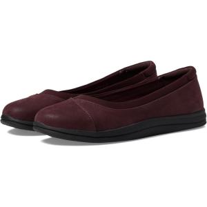 Clarks Womens Breeze Ayla(Burgundy Synthetic)