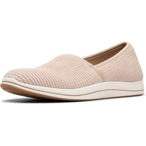Clarks Women’s Breeze Stretch CloudSteppers Slip On Loafer(Sand)