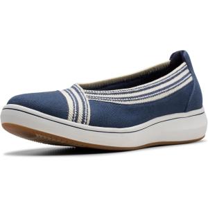 Clarks Womens Breezesky Air(Navy Textile)