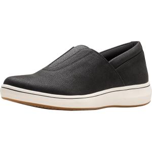 Clarks Womens Breezesky Ria(Black/White Textile)