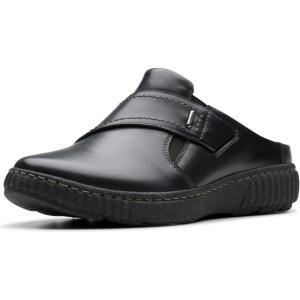 Clarks Women’s Caroline Bay Clogs(Black Leather)
