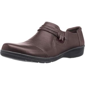Clarks Women’s Cheyn Madi Loafer(Dark Brown Tumbled Leather)