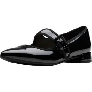 Clarks Womens Natalyn May(Black Patent Synthetic)