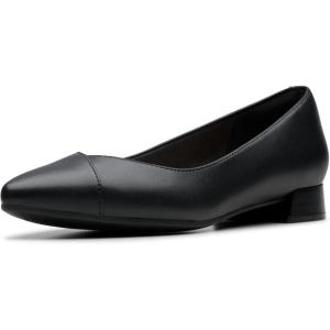 Clarks Womens Natalyn Wish(Black Leather)