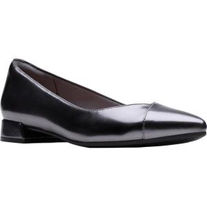 Clarks Womens Natalyn Wish(Dark Pewter Metallic Synthetic)