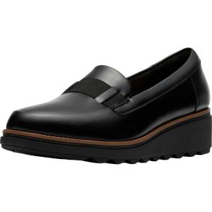 Clarks Womens Sharon Pace(Black Leather 1)